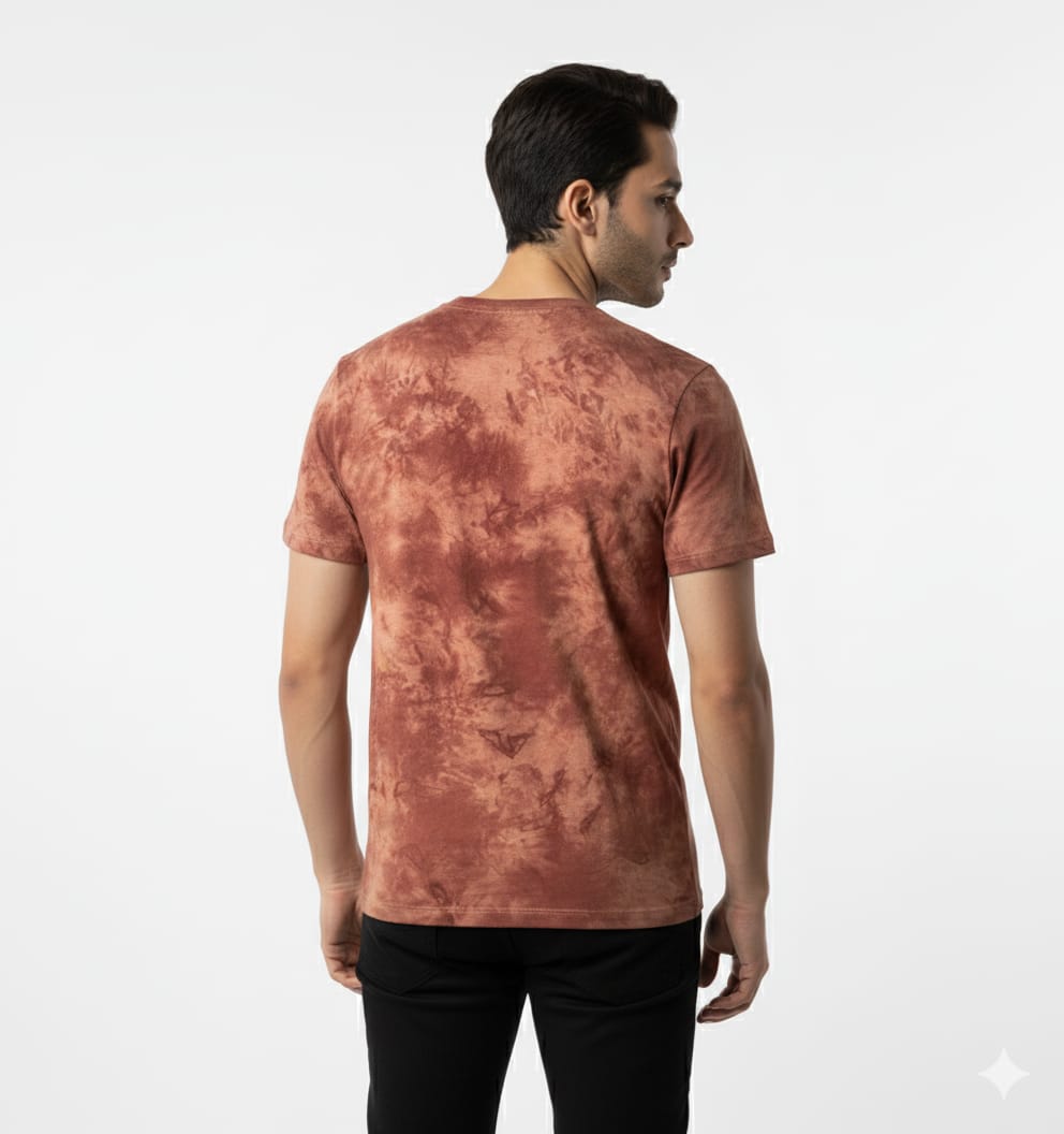 Men's Tie & Dye Round Neck T-Shirt