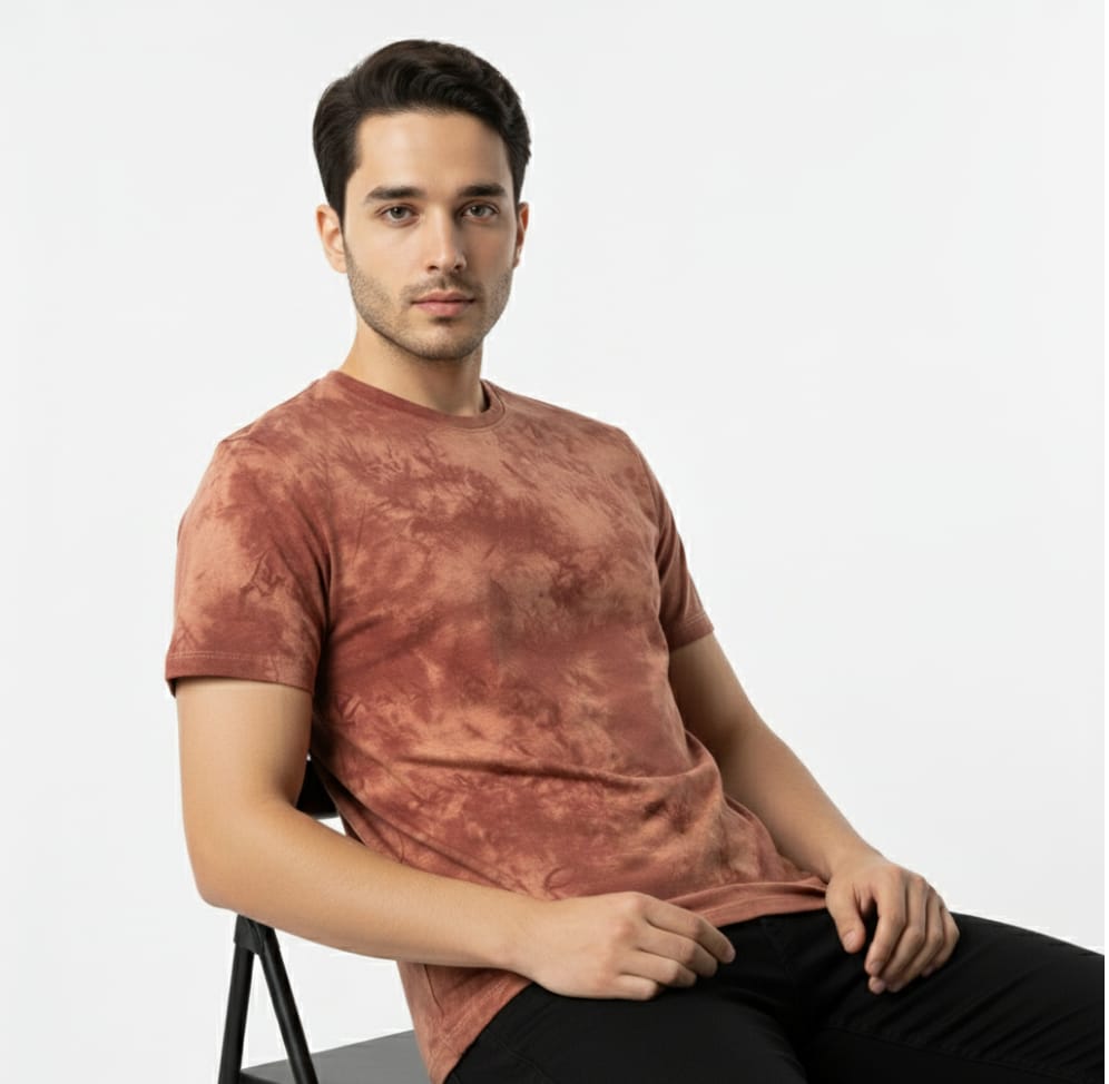 Men's Tie & Dye Round Neck T-Shirt